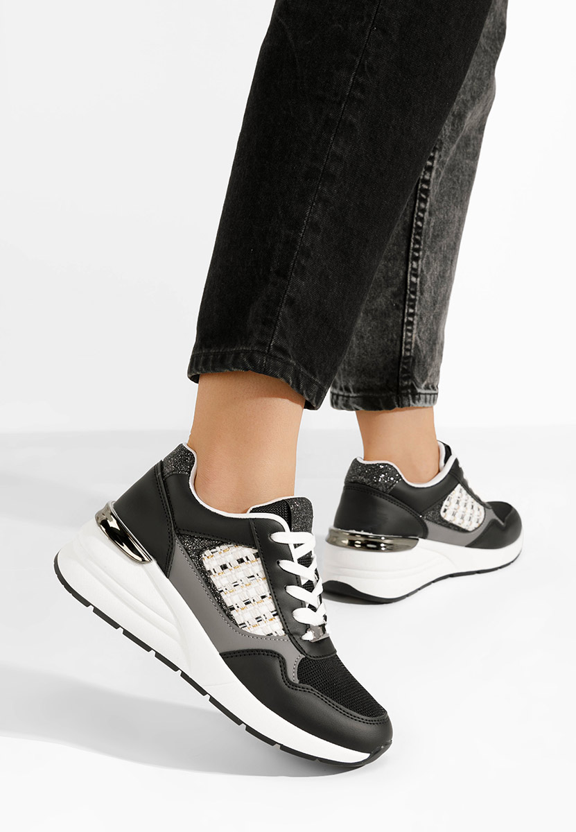 Sneakers cu platforma Brynda negri