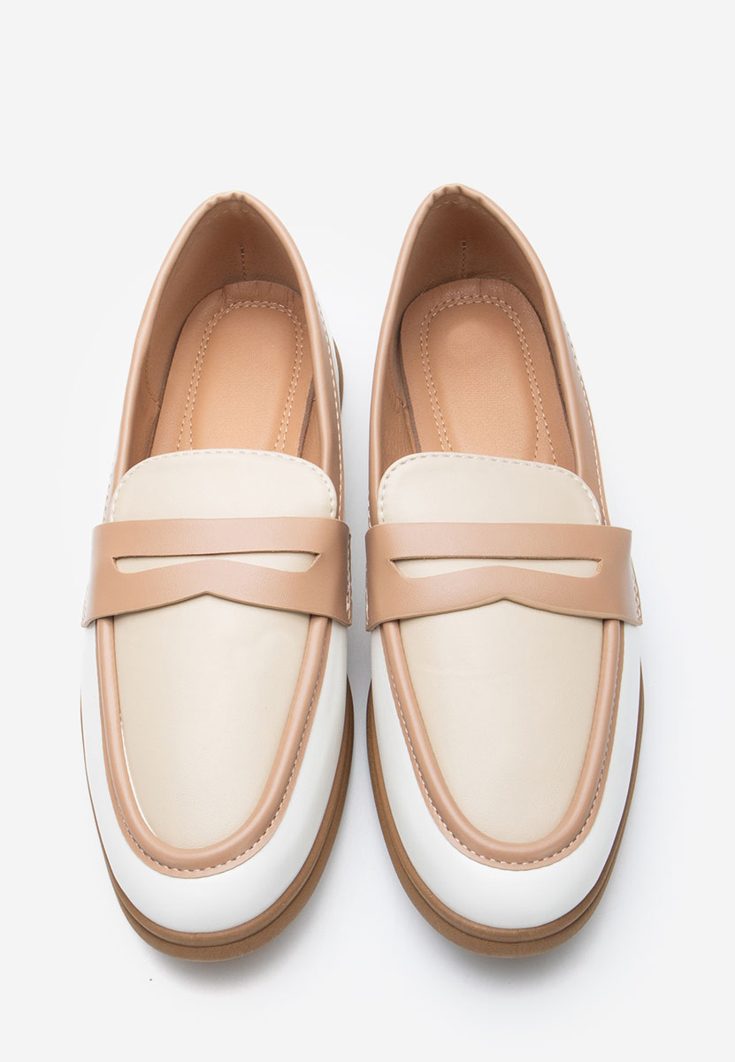 Loafers dama Sedona albi