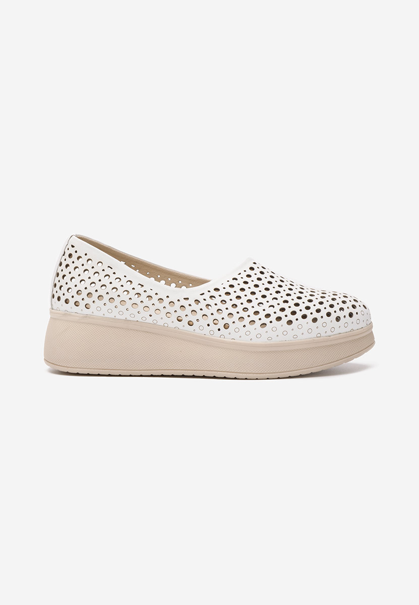 Pantofi casual dama piele Patti albi