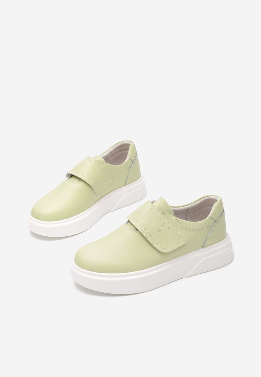Pantofi casual dama piele Kally lime