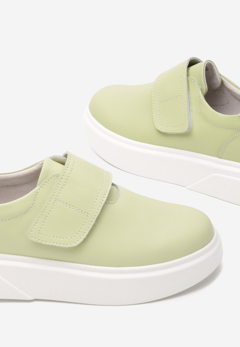 Pantofi casual dama piele Kally lime