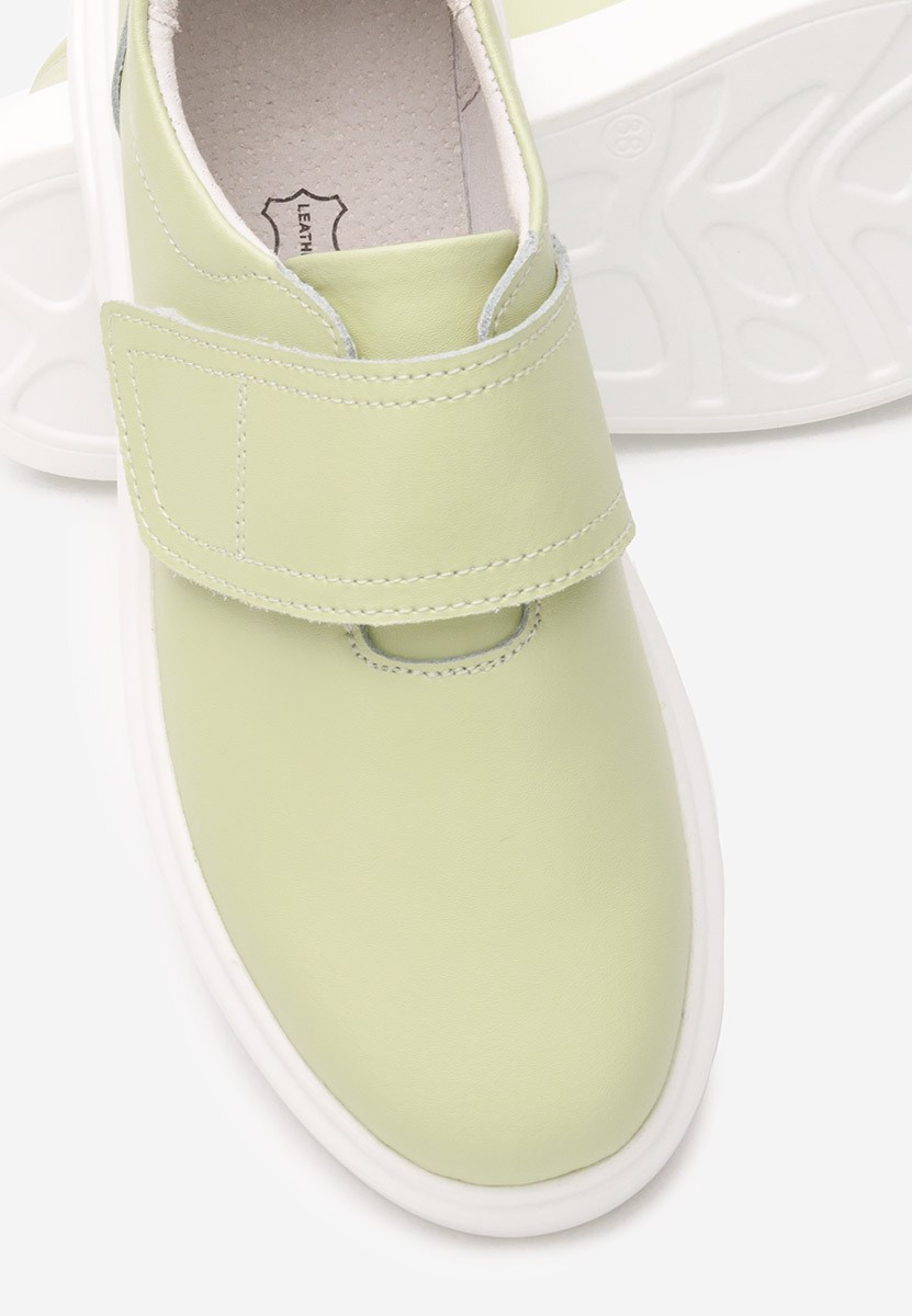 Pantofi casual dama piele Kally lime