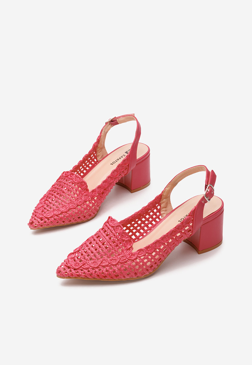 Pantofi slingback Tosena fucsia