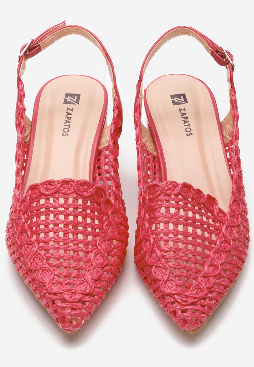 Pantofi slingback Tosena fucsia