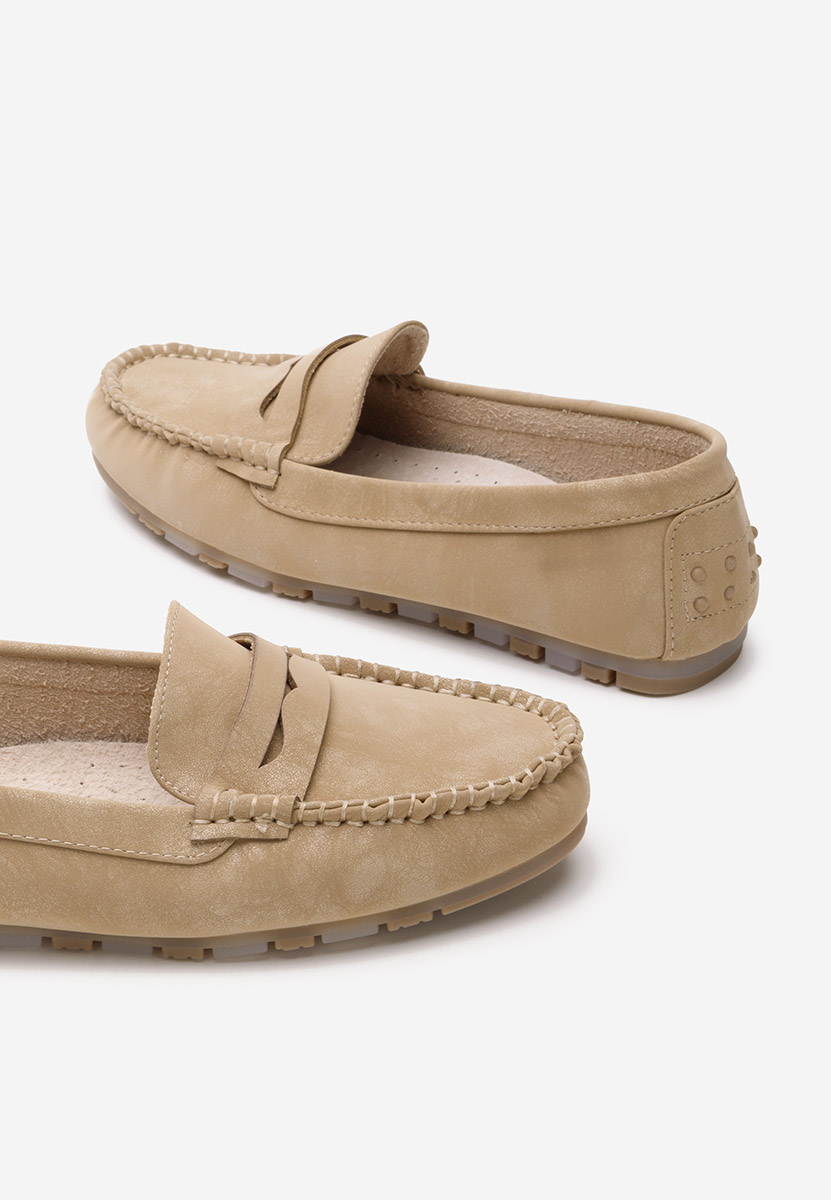 Mocasini dama Luminia V3 kaki
