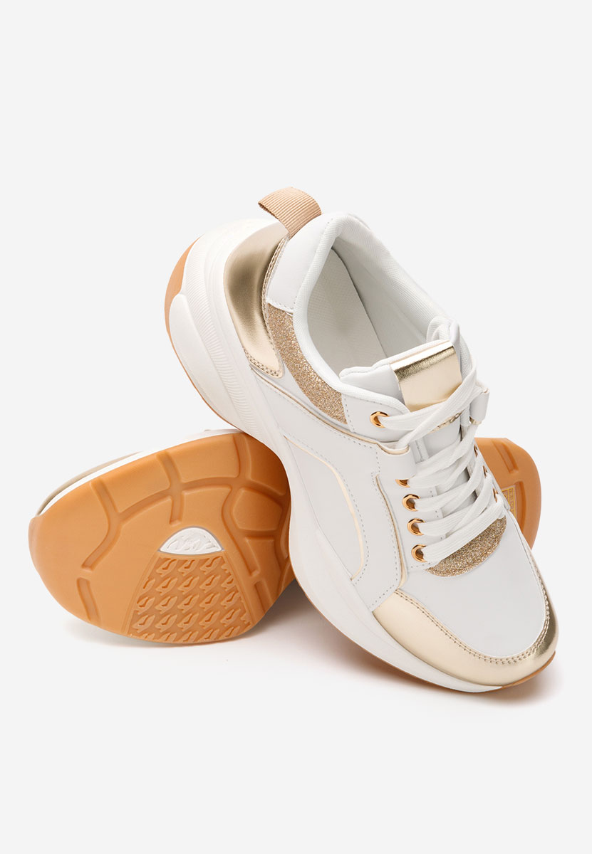 Sneakers cu platforma Daya aurii