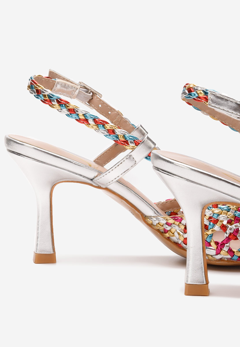 Pantofi stiletto slingback Letira V3 multicolori