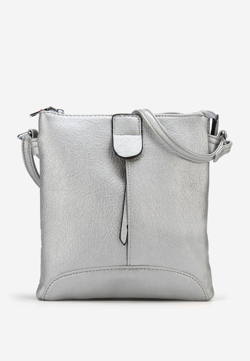 Geanta Crossbody Maripoz argintie