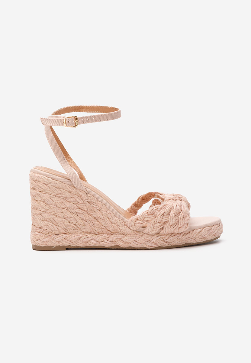 Sandale tip espadrile Zarria roz