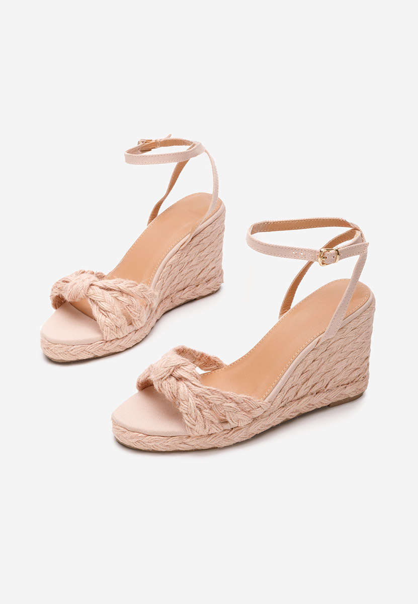 Sandale tip espadrile Zarria roz