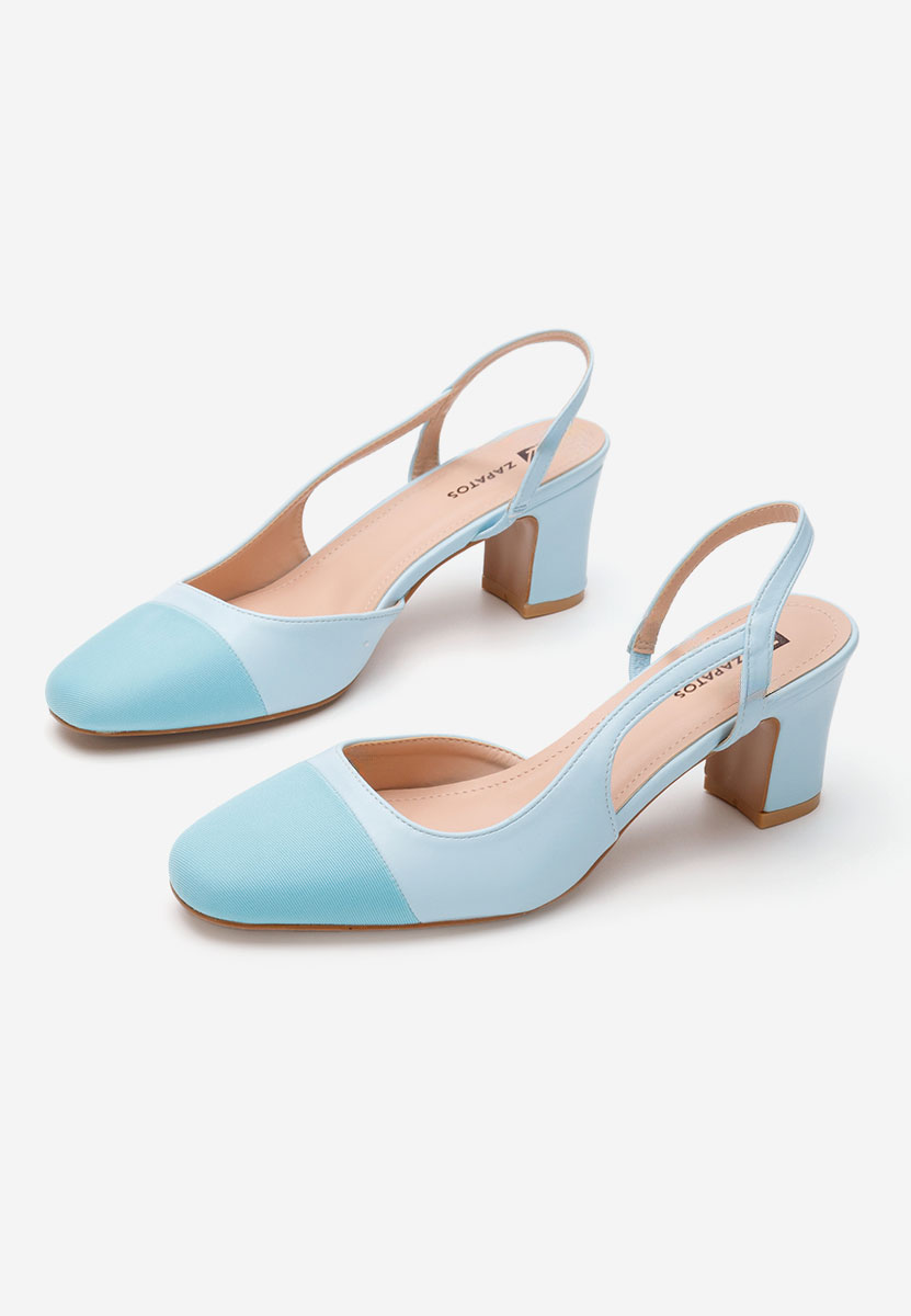 Pantofi slingback Emesa bleu