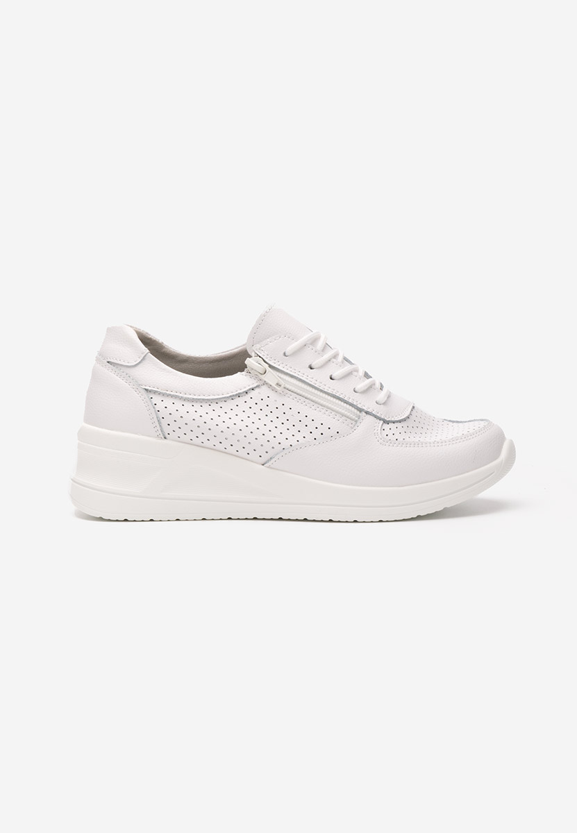 Sneakers dama piele Zetta albi
