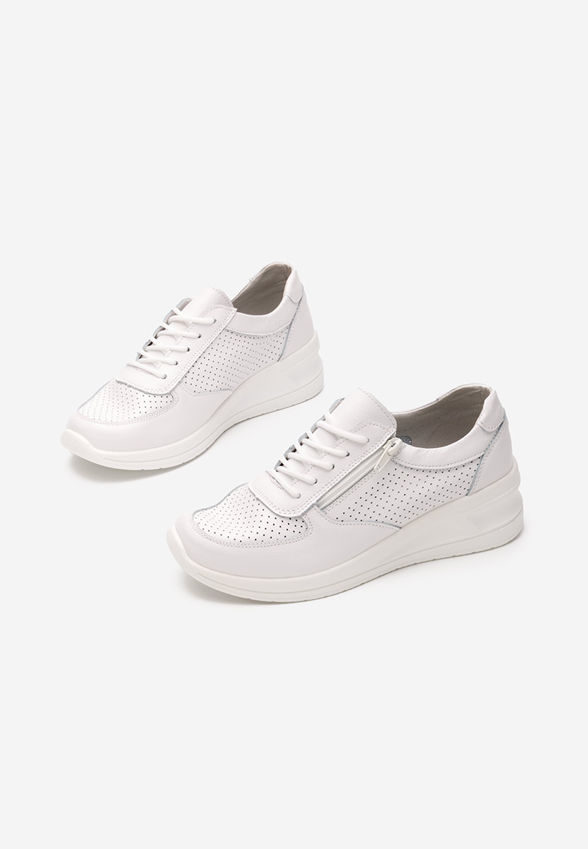 Sneakers dama piele Zetta albi