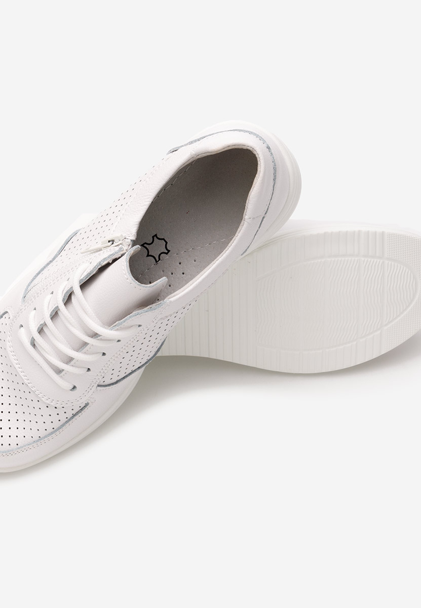 Sneakers dama piele Zetta albi