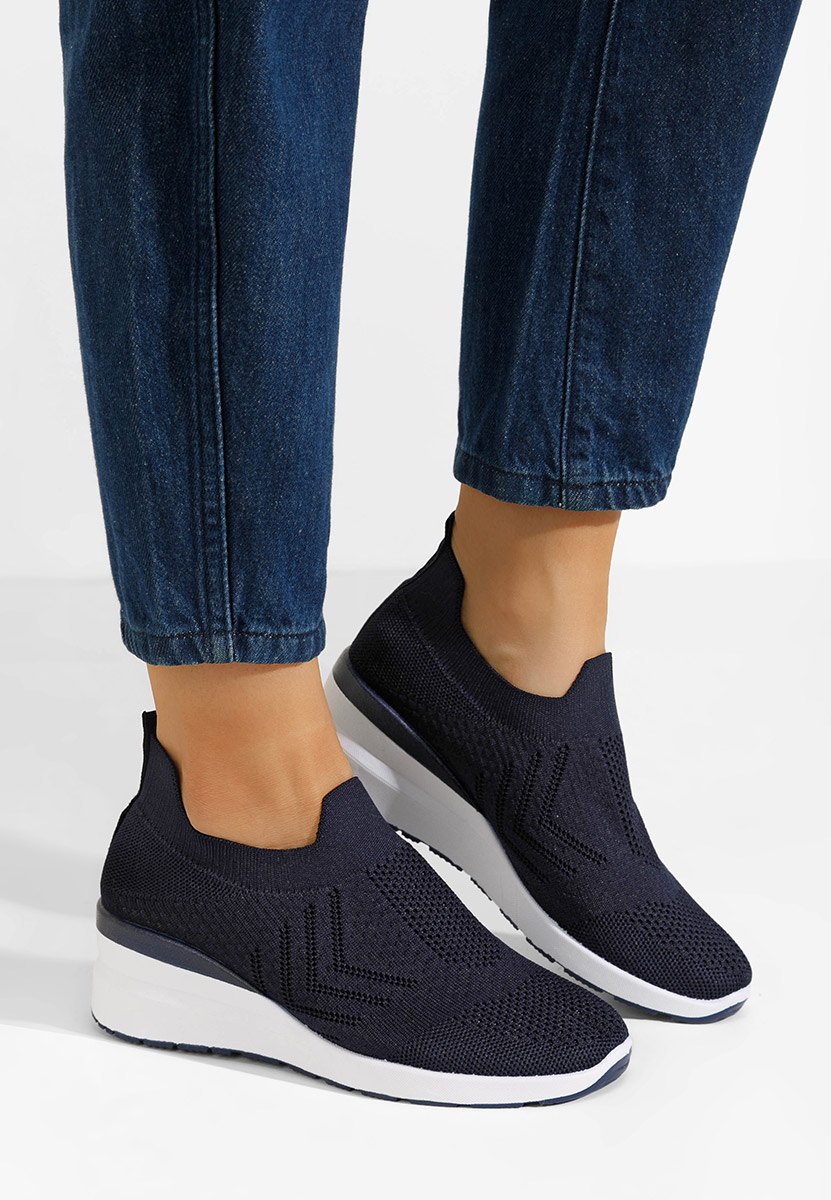 Sneakers cu platforma Boka navy