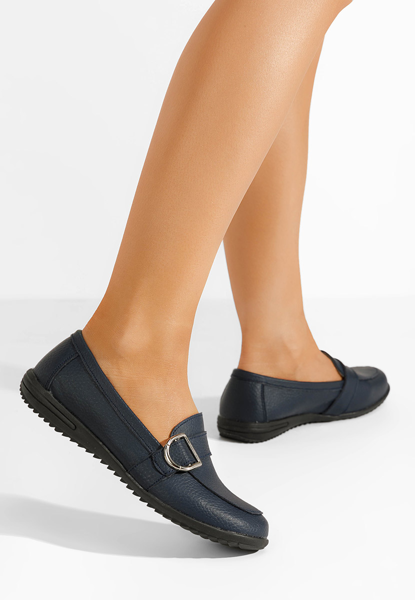 Mocasini dama piele Haruka navy