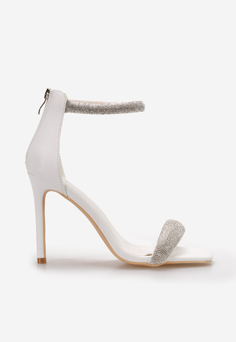 Sandale dama elegante Azura albe