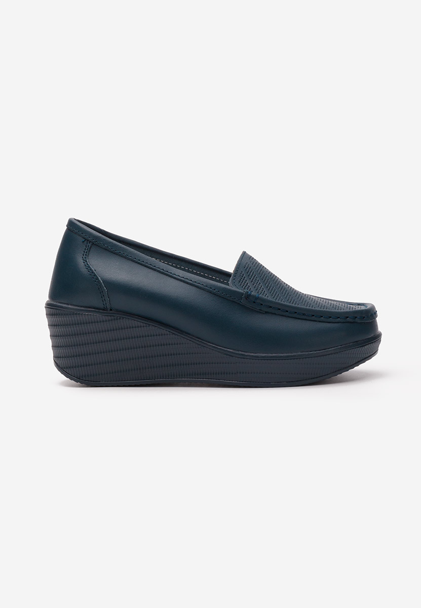 Mocasini dama piele Tangelo navy