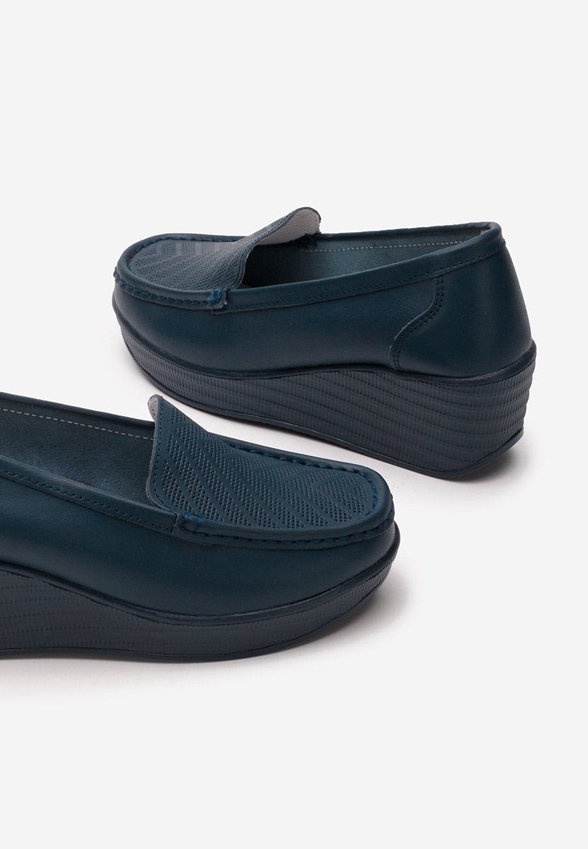 Mocasini dama piele Tangelo navy