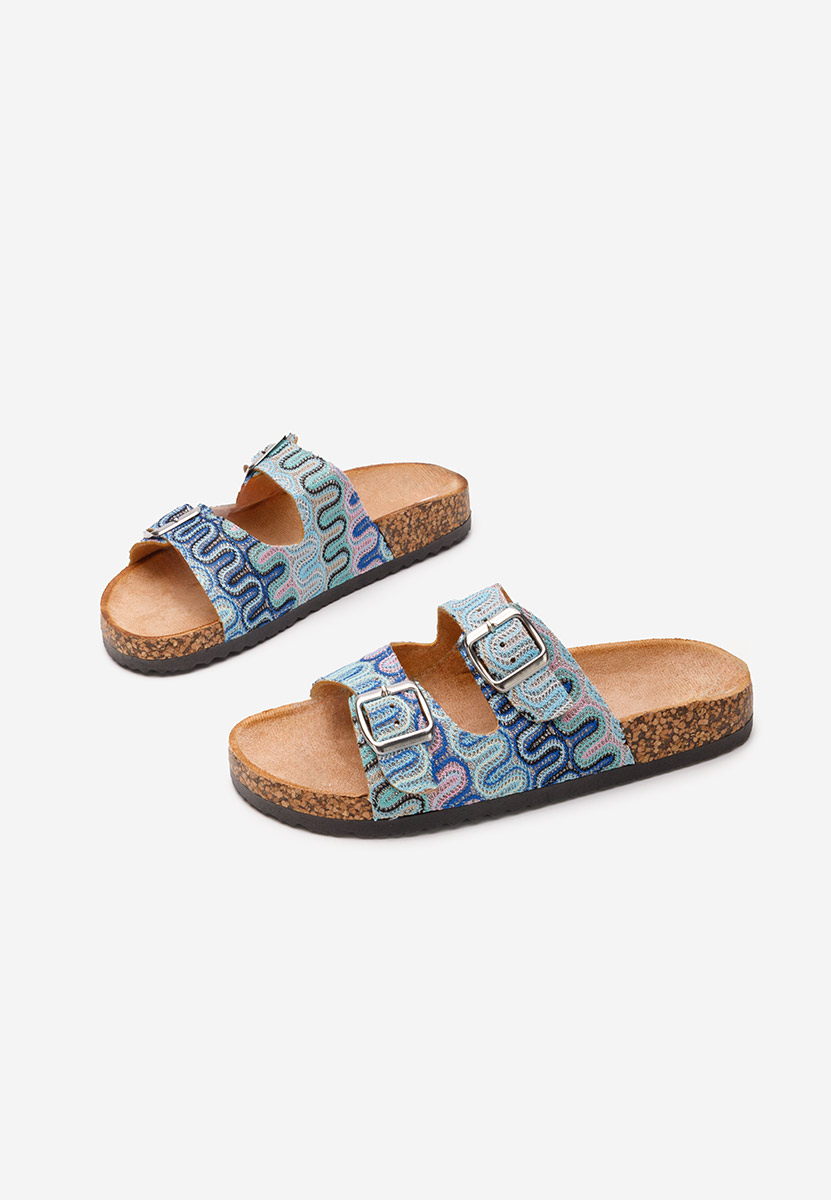 Papuci plaja Elyanna bleu