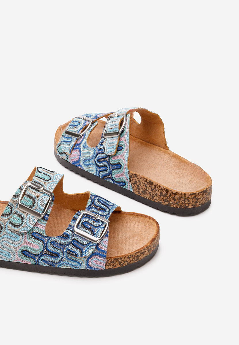 Papuci plaja Elyanna bleu