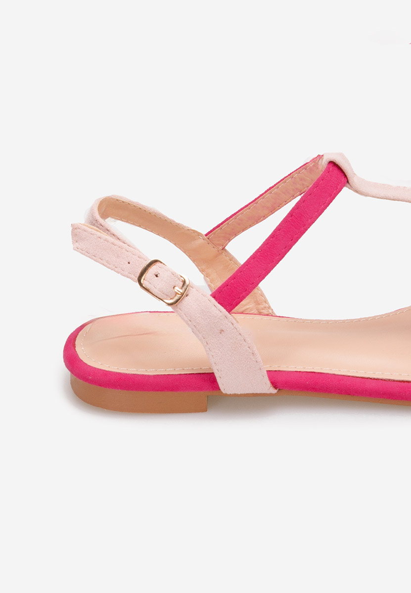 Sandale fara toc Farina fucsia