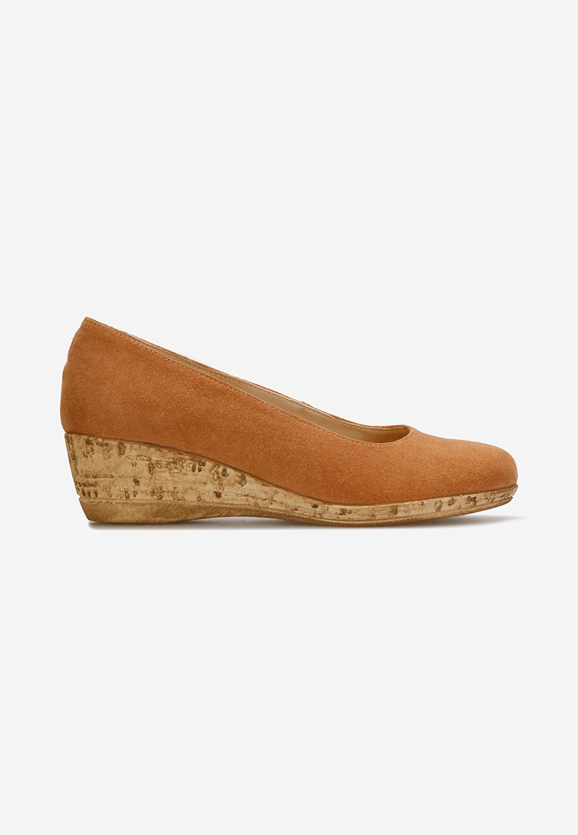 Pantofi cu platforma Sonia camel