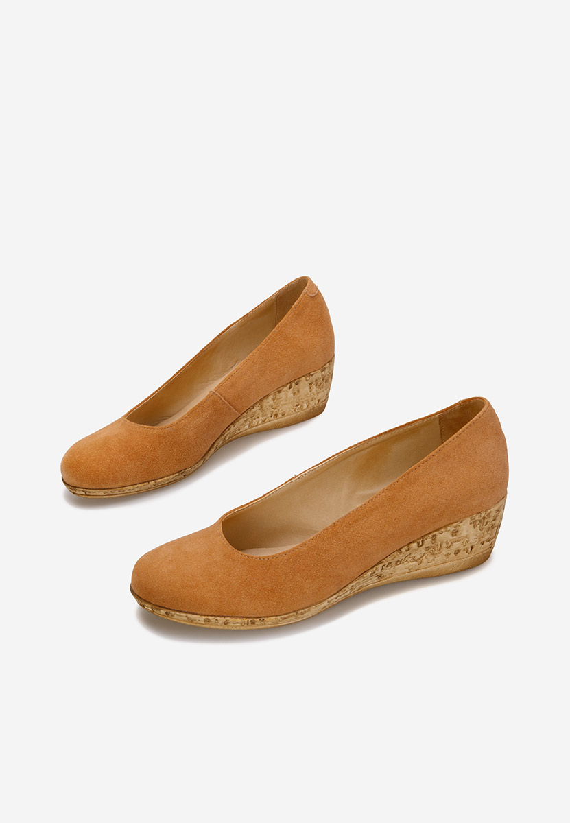 Pantofi cu platforma Sonia camel