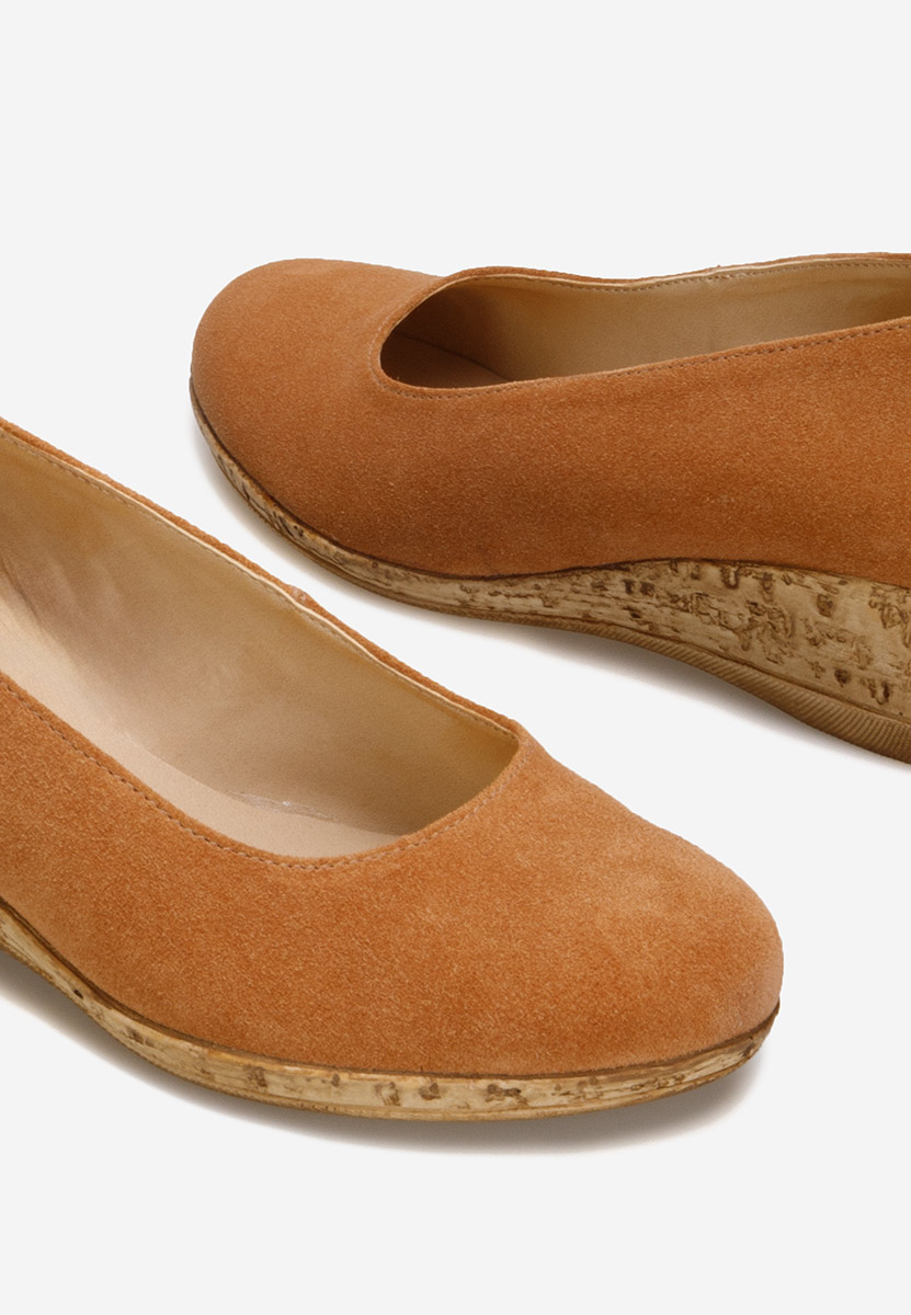 Pantofi cu platforma Sonia camel