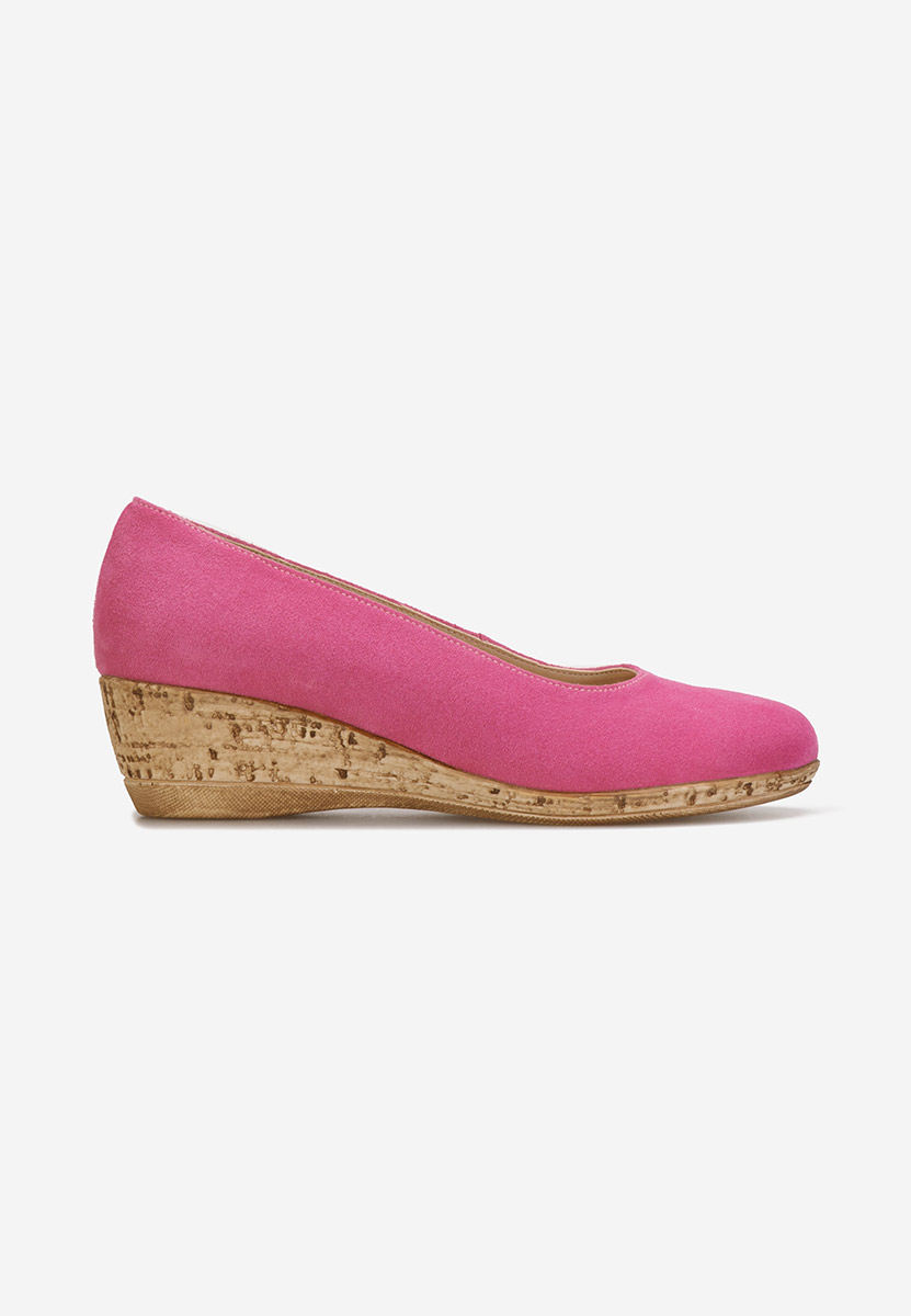 Pantofi cu platforma Sonia fucsia