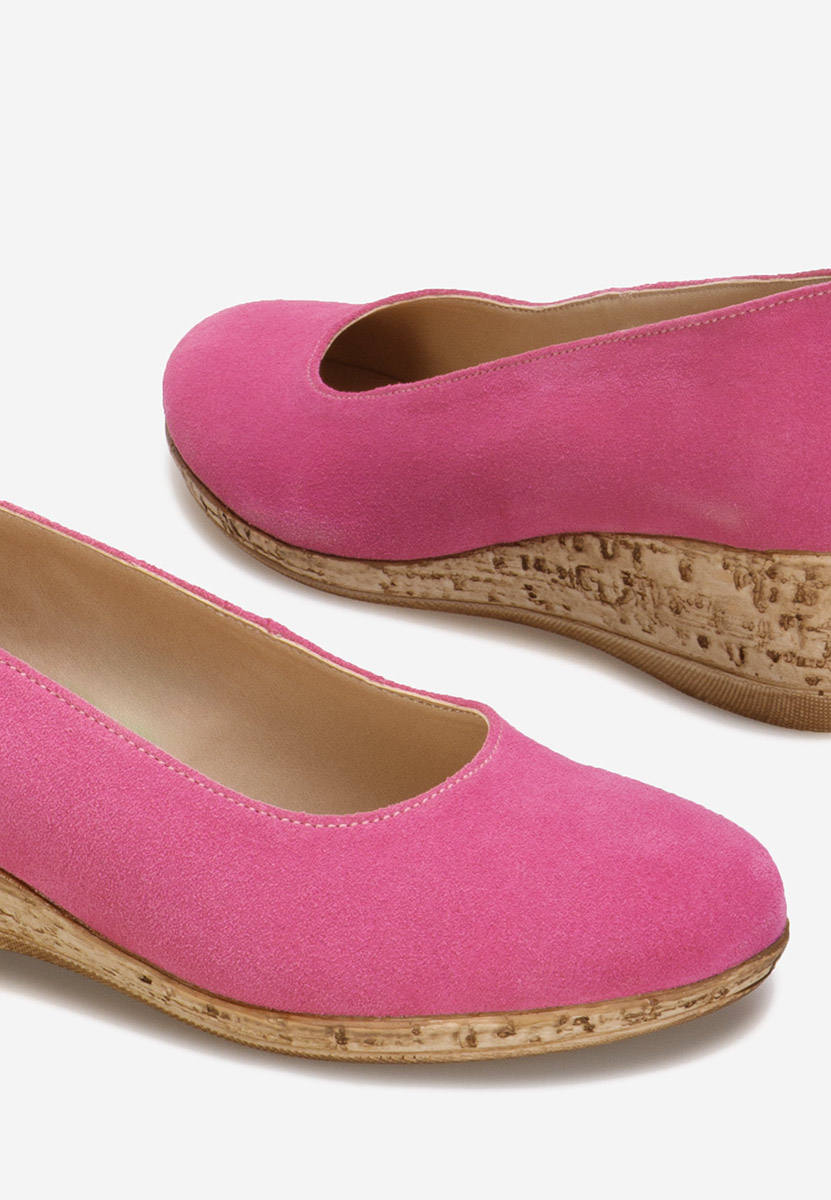 Pantofi cu platforma Sonia fucsia