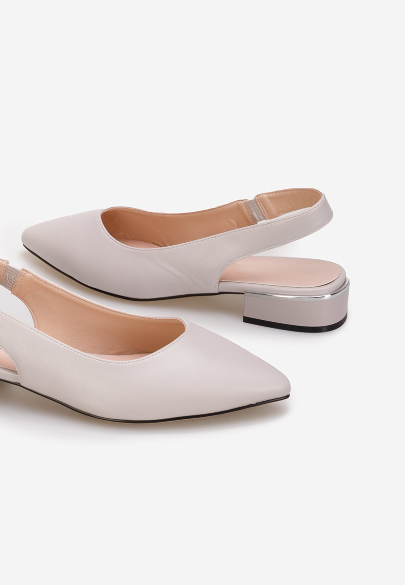 Pantofi slingback Ventia gri