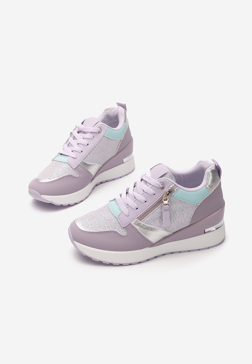 Sneakers cu platforma Zenna lila