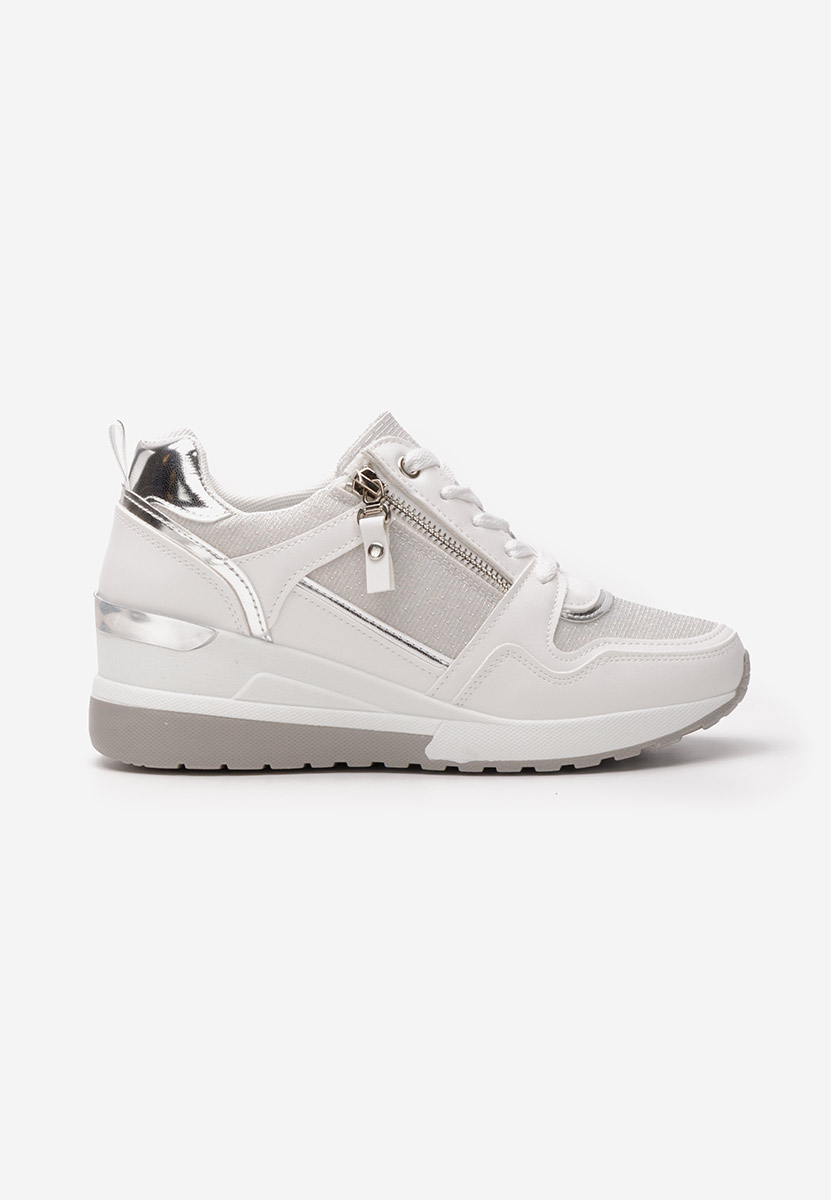Sneakers cu platforma Rafina V2 albi