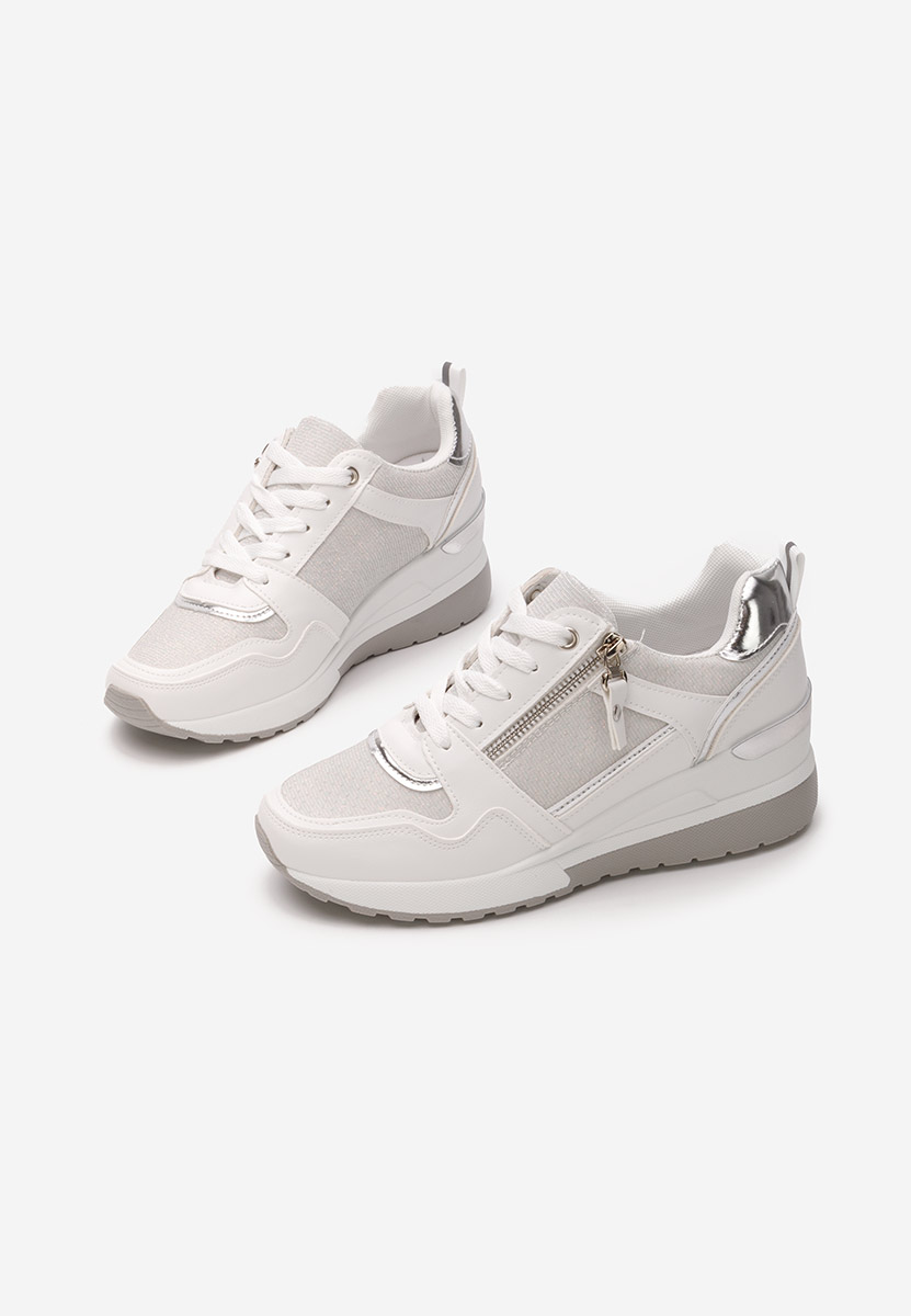 Sneakers cu platforma Rafina V2 albi