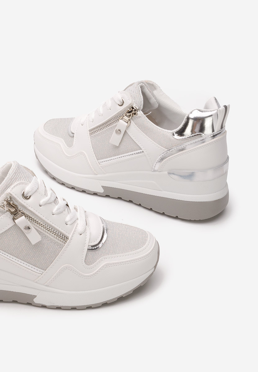 Sneakers cu platforma Rafina V2 albi