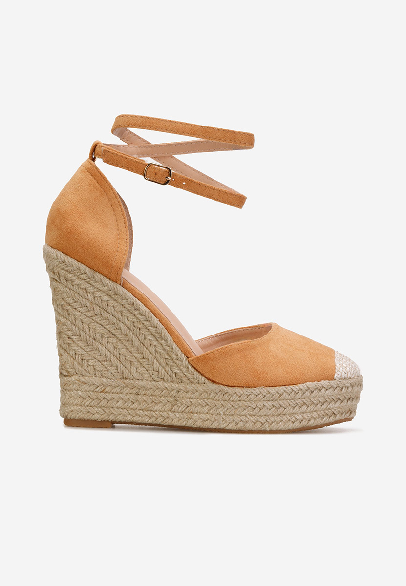 Sandale cu platforma Saniza camel