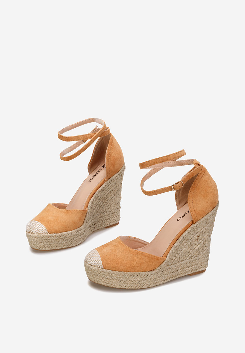 Sandale cu platforma Saniza camel