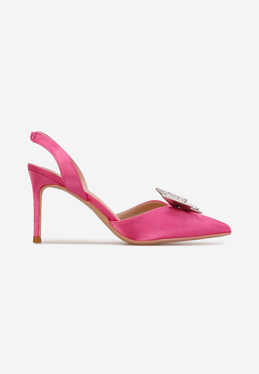 Pantofi cu toc eleganti Arruna fucsia