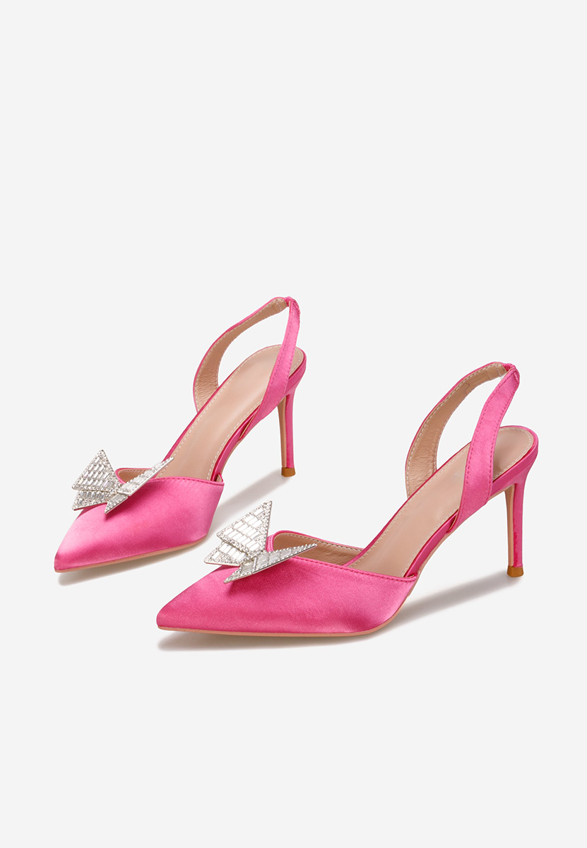 Pantofi cu toc eleganti Arruna fucsia