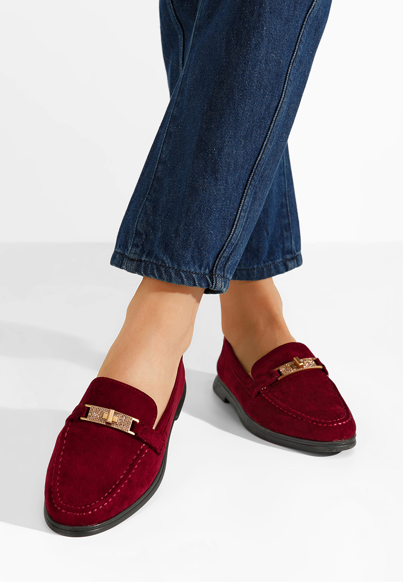 Loafers dama Nisala rosii