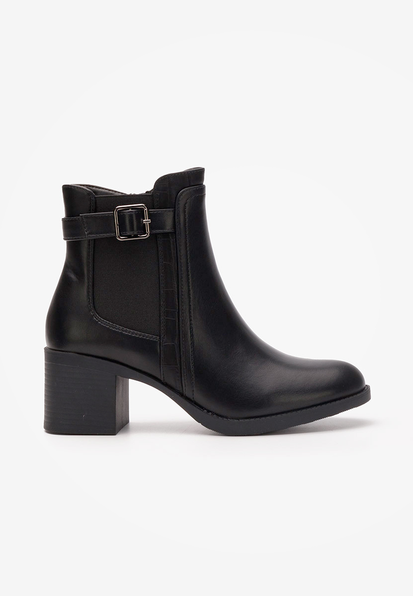 Botine dama cu toc Ketana negre