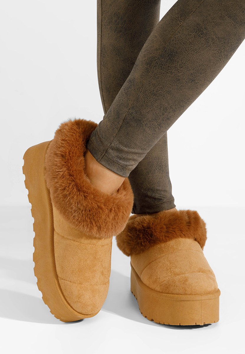 Cizme tip ugg Sevina V2 camel