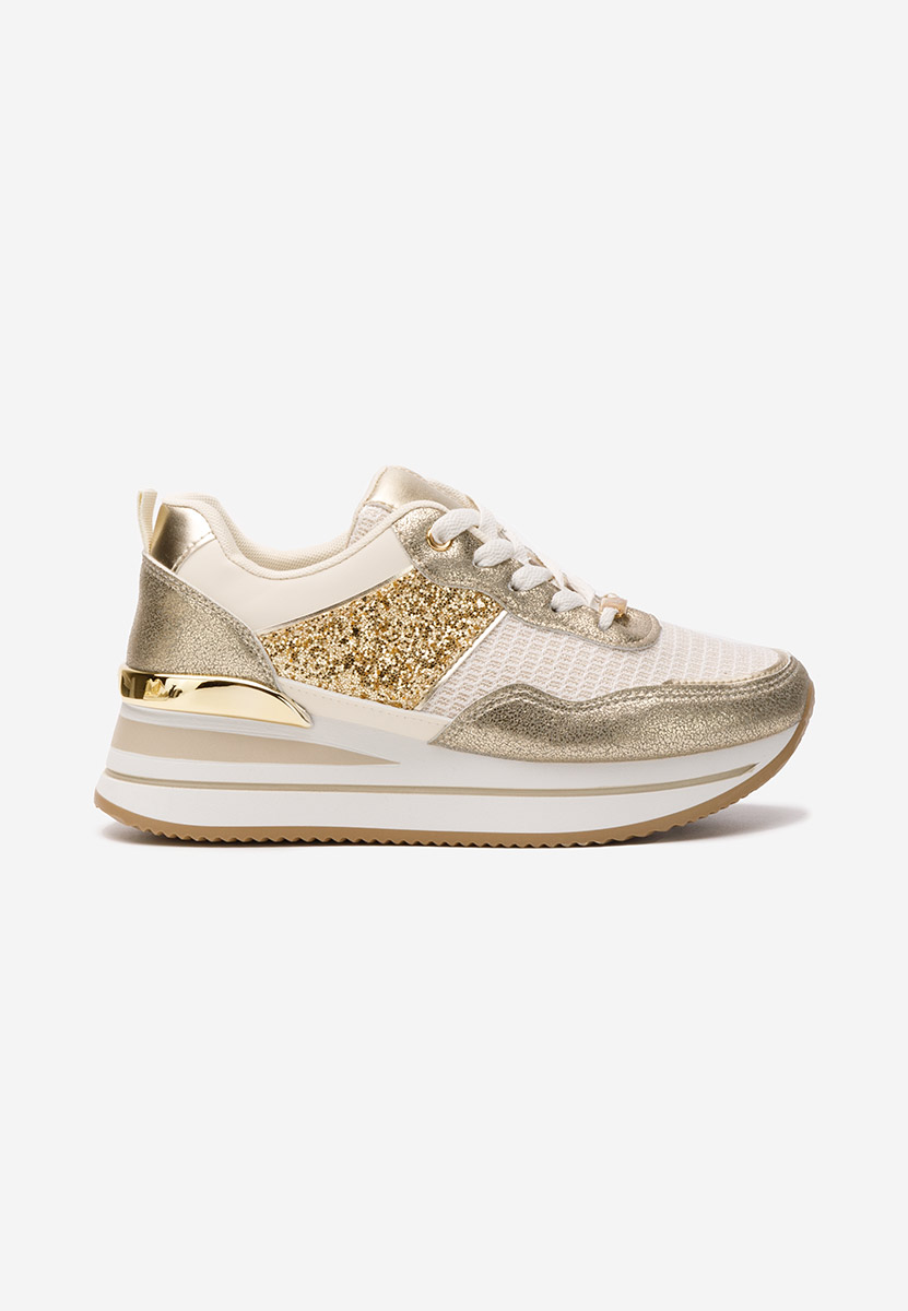 Sneakers cu platforma Hanifa bej