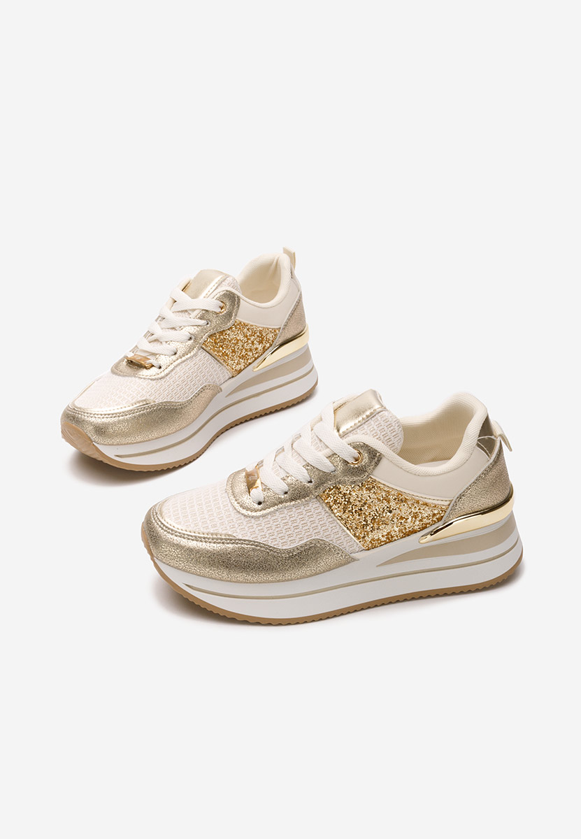 Sneakers cu platforma Hanifa bej