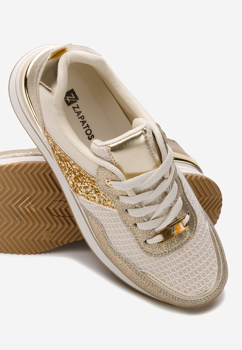 Sneakers cu platforma Hanifa bej