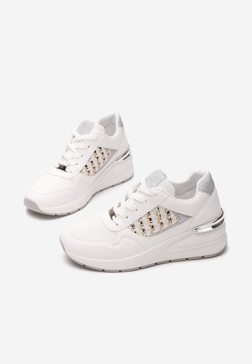 Sneakers cu platforma Brynda albi