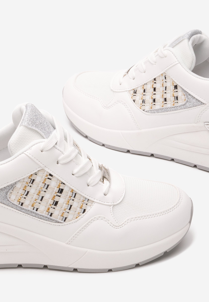 Sneakers cu platforma Brynda albi