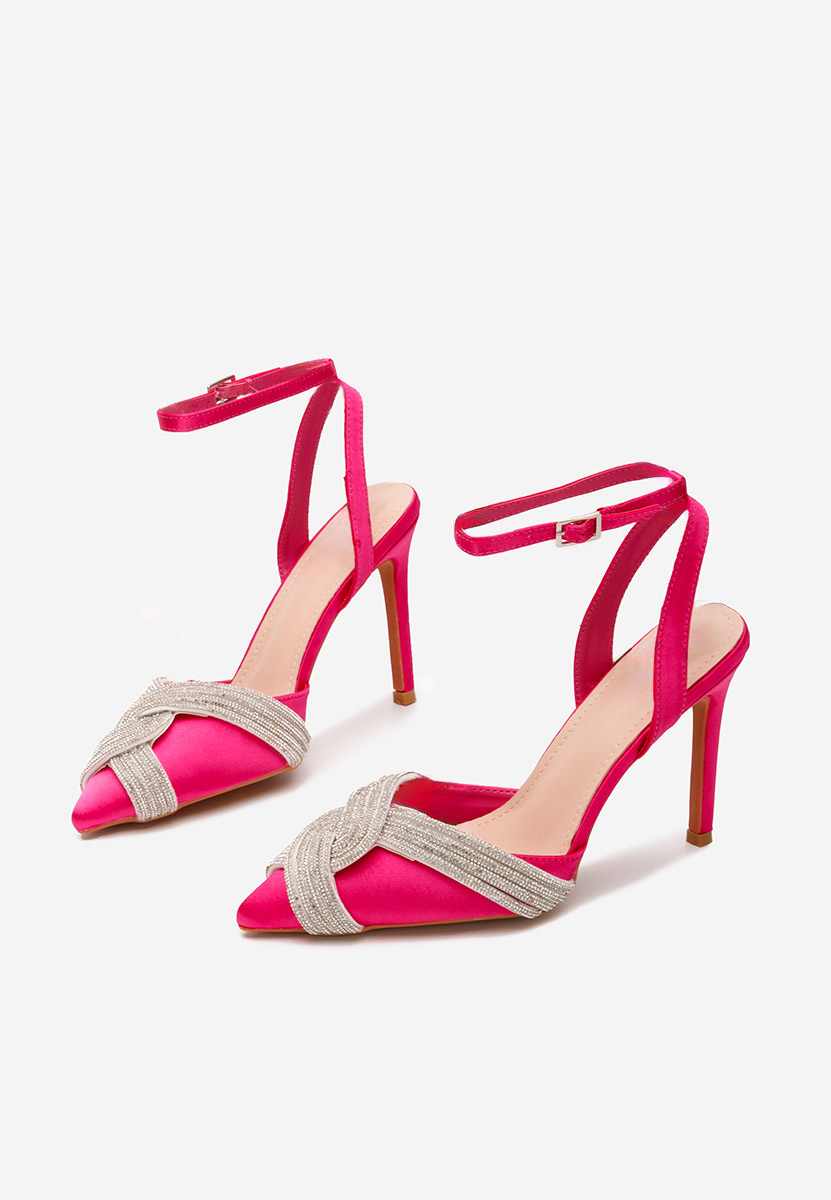 Pantofi stiletto eleganti Anniela fucsia