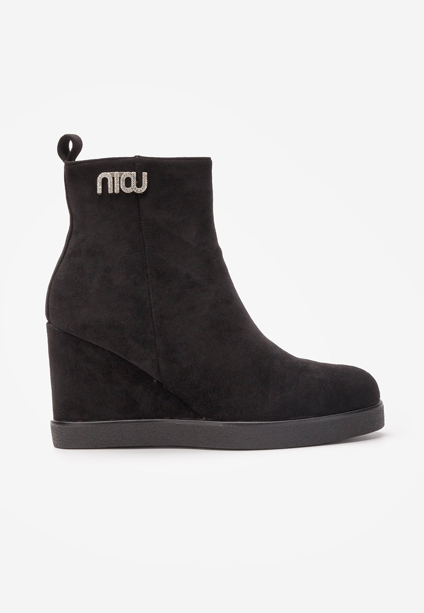 Botine cu platforma Niau negre